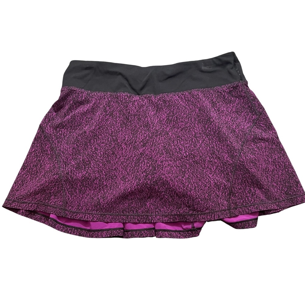 Lululemon Womens Circuit Breaker Skirt Circuit Aurora Purple Black EUC Size 6